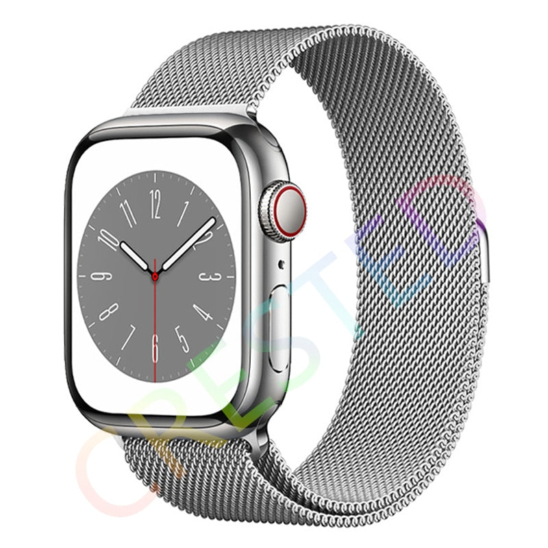 Milanese Loop Strap For Apple watch Band 44mm 40mm 45mm 41mm 42mm 38mm 45 44 mm bracelet iWatch Series 3 5 6 SE 7 8 Ultra 49mm