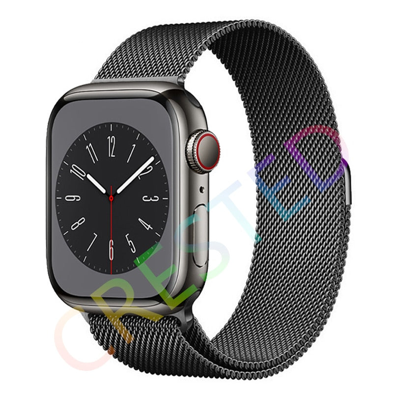 Milanese Loop Strap For Apple watch Band 44mm 40mm 45mm 41mm 42mm 38mm 45 44 mm bracelet iWatch Series 3 5 6 SE 7 8 Ultra 49mm